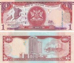 Trinidad ve Tobago, 1 Dolar (2006) P#46 ÇİL Eski Yabancı Kağıt Para