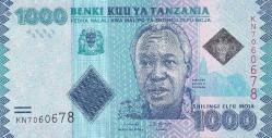 Tanzanya, 1.000 Şilin (2015) ÇİL Eski Yabancı Kağıt Para