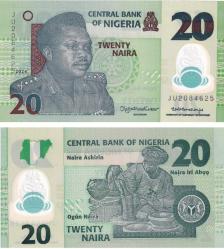 Nijerya, 20 Naira (2024) Polimer ÇİL
