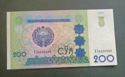 Özbekistan 200 Som Çil 1997