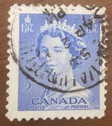 Kanada Pulu - Canada Stamp - Postadan Geçmiş Pul Filateli - DAMGALI -  KRALİÇE  II. ELIZABETH TEMALI PUL , 5 PARA - YABANCI PULLAR - NOSTALJİK DOĞUM GÜNÜ HEDİYESİ