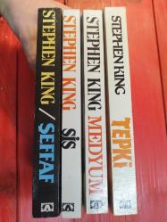Stephen King 4 KİTAP (Şeffaf (İlk Baskı), SİS (İLK BASKI), MEDYUM (2. BASKI), TEPKİ (2. BASKI)