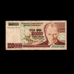 TÜRKİYE (1996) - 100.000 Lira (Temiz 6,0/10)