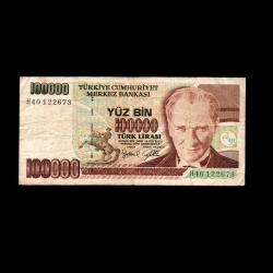 TÜRKİYE (1996) - 100.000 Lira (Temiz 6,0/10)