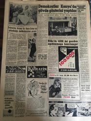 YENİ SABAH GAZETESİ 15 ŞUBAT 1960 YIL :22 SAYI :7528--4. İthal kotaları bugün açıklanıyor --Partiler bugün kü meclis toplantısına hazırlandı --İnönü seçim ilkbaharda dedi --Başvekil dün de nutkunu muhalefete hasretti --Orhan Birgit bugün dava açacak ---CHP Çağlayan Ocağının Açılışında Hadise Çıktı --Kıbrıs da ki askeri üsler için anlaşma ---Arabacılar Kongresi çok sakin geçti --Herkes Çalışıyor :Siyavuşgil --İstanbul Rehberi ---Demokratlar Konya da gövde gösterisi yaptılar ---Küba da 4000 asi yeniden  ayaklanmaya hazırlanıyor --Çıldıran köylü kaza kurşunu ile can  verdi --İran da zengin petrol damarı daha bulundu ---Beşiktaş D.Spor a puan kaptırdı :1-1--Altay -Kasımpaşa yenişemediler :1-1--Galatasaray beraberliği son dakika da temin etti :2-2--Karagümrük H.Tepeyi hezimete uğrattı :4-0--Beykoz ve Adalet puansız dönüyor --Levski ,D.Şafaka yı rahatça yendi :3-0--Arap lejyonunda 380 Alman var --Karşılaşmaya gidenlerden 3 kişi trafik kazasında öldü --Nasır Suriye de --