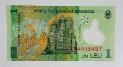 1 Rumen Leyi Romanya Bir Leu Polimer (pvc) Parası