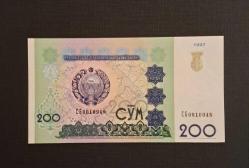 Özbekistan 200 Som 1997 ÇİL