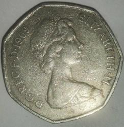 İNGİLTERE 1969  50 PENCE