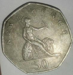 İNGİLTERE 1969  50 PENCE