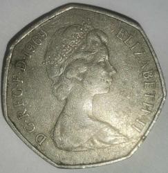 İNGİLTERE 1969  50 PENCE