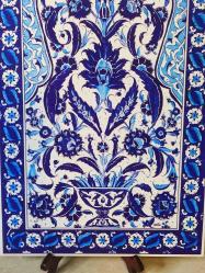 78-MUHTEŞEM GÜZELLİKDE EL İŞİ SERAMİK ÜZERİNE ÇİNİ PANO