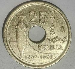 İSPANYA  1997    25 PESETA