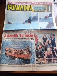 Günaydın Foto Haber 1 Gazetesi - 21 Aralık 1973 - Atlantik'te Facia - Golar Patricia Adındaki Dev İngiliz Gemisi Esrarengiz Bir Patlama Sonunda İkiye Bölünüp Battı 43 Kişi Kayboldu - İstanbul Beyoğlu Kadıköy Sineması Programı - Tarihte Bugün Padişahın Meclisi Fethi - Jim Maykıl Kırmızı Lekeler Foto Roman - TRT Tv'de Gördüklerimiz - Elektrik Tasarrufu İçin Televizyon Yayınları Kısaltılıyor - Amerikan Malları Fatih Çarşamba Pazarında Satılıyor - Medine'ye Geçen Hacı Adayları Yolda Bol Bol Alışveriş Yaptı - Profesör Hıfzı Timur İstanbul Üniversitesi Senatosu'nun Toplantısı Sırasında Öldü -  Fatih'in Fedaisi Kara Murat Yazan Rahmi Muratoğlu Çizen Abdullah Turhan - Club Reşat Taverna Reşadiye - Kalbimdeki Cehennem Foto Roman - Büyük Ralli 5 Kıtada Otomobil Yarışı Çizgi Roman - Pola Bana Söz Ver Çizgi Roman - Uzay Yolu Gezegenler Çarpışınca Çizgi Roman - Sabri Kiraz Göztepe Fenerbahçe'yi Durduramaz Dedi - Filiz Akın Hem Hakim Hem Mahkum Oldu Fotoğraf - Çizgili Çoraplar Seksi Gösteriyor