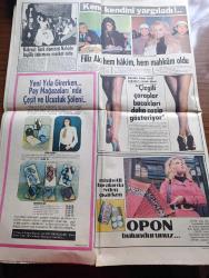 Günaydın Foto Haber 1 Gazetesi - 21 Aralık 1973 - Atlantik'te Facia - Golar Patricia Adındaki Dev İngiliz Gemisi Esrarengiz Bir Patlama Sonunda İkiye Bölünüp Battı 43 Kişi Kayboldu - İstanbul Beyoğlu Kadıköy Sineması Programı - Tarihte Bugün Padişahın Meclisi Fethi - Jim Maykıl Kırmızı Lekeler Foto Roman - TRT Tv'de Gördüklerimiz - Elektrik Tasarrufu İçin Televizyon Yayınları Kısaltılıyor - Amerikan Malları Fatih Çarşamba Pazarında Satılıyor - Medine'ye Geçen Hacı Adayları Yolda Bol Bol Alışveriş Yaptı - Profesör Hıfzı Timur İstanbul Üniversitesi Senatosu'nun Toplantısı Sırasında Öldü -  Fatih'in Fedaisi Kara Murat Yazan Rahmi Muratoğlu Çizen Abdullah Turhan - Club Reşat Taverna Reşadiye - Kalbimdeki Cehennem Foto Roman - Büyük Ralli 5 Kıtada Otomobil Yarışı Çizgi Roman - Pola Bana Söz Ver Çizgi Roman - Uzay Yolu Gezegenler Çarpışınca Çizgi Roman - Sabri Kiraz Göztepe Fenerbahçe'yi Durduramaz Dedi - Filiz Akın Hem Hakim Hem Mahkum Oldu Fotoğraf - Çizgili Çoraplar Seksi Gösteriyor