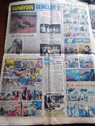 Günaydın Gazetesi - 14 Aralık 1973 - Bu Ne Pahalılık - Kocası Vedat Dalokay Belediye Başkanı Olduktan Sonra İlk Defa Ankara Hal'ine Giden Ayça Dalokay Fiyatları Şaştı Kaldı Fotoğraf - Yalancı Şahitliğin Sonu - Türk Hacıları Cidde'de - İstanbul Beyoğlu Kadıköy Sineması Programı - Jim Maykıl Kırmızı Lekeler - Tarihte Bugün Merzifonlu'nun Belgrad'da İdamı - Çin Falı - TRT Tv'de Gördüklerimiz - Kıymet Unutma Son Türküyü Söylerken - Turgut Boralı Ve Suna Keskin Ağustos Böceği Adlı Oyunun Bir Sahnesinde Fotoğraf - Adana Yeni Belediye Başkanı Ege Bagatur Bana Midesiyle Bağlı Olanlara Güle Güle Dedi - Fatih'in Fedaisi Kara Murat Yazan Rahmi Muratoğlu Çizen Abdullah Turhan - Kalbimdeki Cehennem Foto Roman - Fenerbahçe Beşiktaş Maçı Öncesi Didi'nin Açıklaması - Büyük Ralli 5 Kıtada Otomobil Yarışı Çizgi Roman - Pola Bana Söz Ver Çizgi Roman - On Milyon Lira Değerindeki Futbolcu Sandro Mazzola - BBC Muhammed Ali Clay'e Uluslararası Spor Ödülü Verdi - Vakko Kravatları