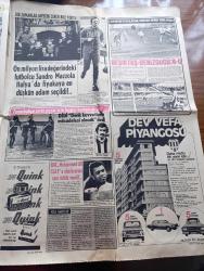 Günaydın Gazetesi - 14 Aralık 1973 - Bu Ne Pahalılık - Kocası Vedat Dalokay Belediye Başkanı Olduktan Sonra İlk Defa Ankara Hal'ine Giden Ayça Dalokay Fiyatları Şaştı Kaldı Fotoğraf - Yalancı Şahitliğin Sonu - Türk Hacıları Cidde'de - İstanbul Beyoğlu Kadıköy Sineması Programı - Jim Maykıl Kırmızı Lekeler - Tarihte Bugün Merzifonlu'nun Belgrad'da İdamı - Çin Falı - TRT Tv'de Gördüklerimiz - Kıymet Unutma Son Türküyü Söylerken - Turgut Boralı Ve Suna Keskin Ağustos Böceği Adlı Oyunun Bir Sahnesinde Fotoğraf - Adana Yeni Belediye Başkanı Ege Bagatur Bana Midesiyle Bağlı Olanlara Güle Güle Dedi - Fatih'in Fedaisi Kara Murat Yazan Rahmi Muratoğlu Çizen Abdullah Turhan - Kalbimdeki Cehennem Foto Roman - Fenerbahçe Beşiktaş Maçı Öncesi Didi'nin Açıklaması - Büyük Ralli 5 Kıtada Otomobil Yarışı Çizgi Roman - Pola Bana Söz Ver Çizgi Roman - On Milyon Lira Değerindeki Futbolcu Sandro Mazzola - BBC Muhammed Ali Clay'e Uluslararası Spor Ödülü Verdi - Vakko Kravatları