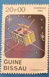 Gine-Bissau Pulu - Gine-Bissaua Stamp - Postadan Geçmiş Pul Filateli - Damgalı - Uzay Uydusu Temalı Pul , 20.00 PARA - YABANCI PULLAR-NOSTALJİK DOĞUM GÜNÜ HEDİYESİ