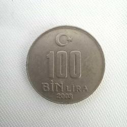 Türkiye / 100 Bin Lira / 2003 - Lütfen açıklamayı okuyunuz*