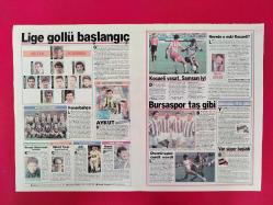 Galatasaray, Fenerbahçe, Beşiktaş Posteri - Saffet Sancaklı, Hakan Şükür, Kubilay Türkyılmaz, Aykut Kocaman, Metin Tekin - 56x38 cm