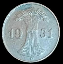 Almanya 1931 D 1 Pfennig