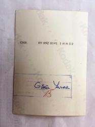 GÖNÜL YAZAR'IN ORİJİNAL FOTOĞRAFI - 12 x 9 cm EBADINDA - GÖNÜL YAZAR ve REHA YEPREM YAN YANA GÜLÜMSEYEREK POZ VERİRLERKEN ÇEKİLMİŞ BİR KARE