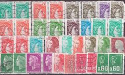 1972 FRANSA Posta Serisi Damgalı Lotu