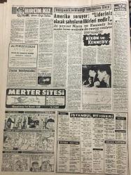 YENİ SABAH GAZETESİ 2 EKİM 1960 YIL :23 SAYI :7744--Gürsel MBK vahdet içinde dedi --Öğretmen evleri meselesi ele alınıyor --5.İthal Kotası Dün Açıklandı --F.Oktay Yassıada da Kalp Krizinden Öldü ---Devlet Planlama Dairesi Kanunu Yürürlüğe Girdi ---Sanayi Bakanı ,dert ve şikayetleri dinlendi --Sarkıntılık edenlerle mücadeleye başlandı ---Amerika soruyor :Lideriniz olacak şahısların fikirleri nedir ?--İstanbul Rehberi ---Kruşçef ,Franko dan cellat diye bahsetti --Afrika da yeni bir devlet daha doğdu ---Tiyatro :20 den fazla piyesle açılan yeni mevsim --Deplasman zelzelesi :Galatasaray ve Beşiktaş üçer golle mağlup oldu --Bahia ,Fenerbahçe yi 2-1 mağlup etti --Feriköy :1 A.D Spor :1--Beykoz Alta ya 1-0 Galip Geldi ---Türk Bulgar kürek yarışları bugün --Sivas ta serbest bırakılan 30 sanık tekrar yakalandı ---Ticaret Ahlak Yasası Hazırlanacak --