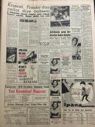 YENİ SABAH GAZETESİ 2 EKİM 1960 YIL :23 SAYI :7744--Gürsel MBK vahdet içinde dedi --Öğretmen evleri meselesi ele alınıyor --5.İthal Kotası Dün Açıklandı --F.Oktay Yassıada da Kalp Krizinden Öldü ---Devlet Planlama Dairesi Kanunu Yürürlüğe Girdi ---Sanayi Bakanı ,dert ve şikayetleri dinlendi --Sarkıntılık edenlerle mücadeleye başlandı ---Amerika soruyor :Lideriniz olacak şahısların fikirleri nedir ?--İstanbul Rehberi ---Kruşçef ,Franko dan cellat diye bahsetti --Afrika da yeni bir devlet daha doğdu ---Tiyatro :20 den fazla piyesle açılan yeni mevsim --Deplasman zelzelesi :Galatasaray ve Beşiktaş üçer golle mağlup oldu --Bahia ,Fenerbahçe yi 2-1 mağlup etti --Feriköy :1 A.D Spor :1--Beykoz Alta ya 1-0 Galip Geldi ---Türk Bulgar kürek yarışları bugün --Sivas ta serbest bırakılan 30 sanık tekrar yakalandı ---Ticaret Ahlak Yasası Hazırlanacak --