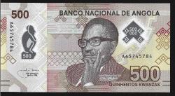 ** ANGOLA ( 500 * KWANZAS ) 2020 * PLASTİK - ÇİL