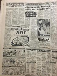 YENİ SABAH GAZETESİ 8 EKİM 1960 YIL :23 SAYI :7750--Duruşmalar cuma günü saat 9.30 da başlıyor ---Sarper ,Kruşçef in bize yardım teklifini açıkladı ---Eski binalar ölçülerek kiraları tespit edilecek ---Grev mevzuunun süratle halledilmesi isteniyor --Şehrimizde dün de tevkifler yapıldı --İstanbul Rehberi --Köylüler askerde ziraat eğitimine tabi tutulacak --Üniversiteler arası kurul dün toplandı --Sinema :Türk Filmleri : Sensiz Yıllar ,Yaralı Ceylan ,Orman Çiçeği ,Gecelerin Ötesi ---F.Gökay istifa etti --Türkiye de amatör bir sporcu yoktur --Beşiktaş ,Demirspor ile prestij için oynuyor --Yüzmede dün tek iyi derece  fikirci :1.01.8--Sabıkların Yassıada da ki hayatına dair bir film dün  basına gösterildi --