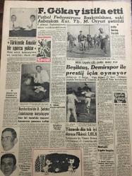 YENİ SABAH GAZETESİ 8 EKİM 1960 YIL :23 SAYI :7750--Duruşmalar cuma günü saat 9.30 da başlıyor ---Sarper ,Kruşçef in bize yardım teklifini açıkladı ---Eski binalar ölçülerek kiraları tespit edilecek ---Grev mevzuunun süratle halledilmesi isteniyor --Şehrimizde dün de tevkifler yapıldı --İstanbul Rehberi --Köylüler askerde ziraat eğitimine tabi tutulacak --Üniversiteler arası kurul dün toplandı --Sinema :Türk Filmleri : Sensiz Yıllar ,Yaralı Ceylan ,Orman Çiçeği ,Gecelerin Ötesi ---F.Gökay istifa etti --Türkiye de amatör bir sporcu yoktur --Beşiktaş ,Demirspor ile prestij için oynuyor --Yüzmede dün tek iyi derece  fikirci :1.01.8--Sabıkların Yassıada da ki hayatına dair bir film dün  basına gösterildi --