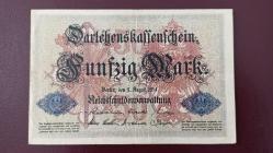 Efemera - Almanya 50 Mark 1914 - kitantik - kitaLog