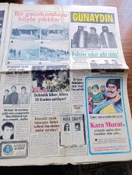 Günaydın Foto Haber 1 Gazetesi - 11 Şubat 1974 - Aktör Salih Güney Yanında Başka Erkeklere Bakan Oya Peri'ye Meydan Dayağı Attı - Annesi Nazar Değmesin Diye Gümrük Bakanı Mahmut Türkmenoğlu'na Mavi Bir Nazar Boncuğu Taktı Fotoğraf - Jim Maykıl Cehennemden Dönen Kız Foto Roman - Beyoğlu Kadıköy Sinema Programı - TRT Tv'de Gördüklerimiz - Polisler Robot Gibi Oldu - Ceni Sıraselviler Taksim - Hale Kıvanç - Fatih'in Fedaisi Kara Murat Yazan Rahmi Muratoğlu Çizen Abdullah Turhan - Kalbimdeki Cehennem Foto Roman - Tarihte Bugün Şeyh Said İsyanı - İş Bankası'nın Dolapdere Şubesine Giren Şahıslar Bir Hesap Makinesi Çaldı -  TRT Genel Müdürlüğü'ne Yazar İsmail Cem Getirildi - Antrenör Birch'in Yumruğu Galatasaray'ın Başına Dert Açtı - Galatasaraylı Futbolcular Mahkemeye Çıkarıldılar - Baskette Beşiktaş Galatasaray'ı 77 74 Mağlup Etti - Petrol Körfezinin İncileri Röportaj Erdoğan Arıpınar Fotoğraflar Gündüz Serdengeçti - Lux Tuvalet Sabunu