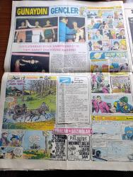 Günaydın Foto Haber 1 Gazetesi - 6 Şubat 1974 - Dışişleri Bakanı Turan Güneş Ney Taksimi Yaptı - Bakırköy Akıl Hastanesi'nden Kaçan Asiye'ye İki Gün İki Gece Bir Eve Kapatıp Tecavüz Ettiler - Tarihte Bugün Babıali'nin 9. Yarışı - Jim Maykıl Cehennemden Dönen Kız Foto Roman -   Beyoğlu Kadıköy Sinema Programı - Günün Olayında Konuşan Bülent Ecevit - Bugünkü TV Programı - Balıkçılar Şimdi De Trol Ağı İle Mersin Balığının Kökünü Kazıyor - Şarkıcı Fatoş Hacıbekir Grevcilerine Akide Şekeri Dağıtarak Moral Verdi - Pendik Palmiye Gazinosu - Lido Her Akşam İftiharla Sunar Bülent Oral Ve Saz Arkadaşları - Fatih'in Fedaisi Kara Murat Yazan Rahmi Muratoğlu Çizen Abdullah Turhan - İsmet İnönü İçin Okutulan Mevlide Ailenin Çok Yakınları Çağrıldı - 1974 Dünya Kupası Tehlikede - İsrail Ajanları Tehdit Savuruyor Münih Olimpiyatlarının Acısını Çıkaracağız - İşte Topun Ağzındaki Müslümanlar Takımı Zaire - Komançi Çizgi Roman - Petrol Körfezinin İncileri Röportaj Erdoğan Arıpınar - Metin Türel