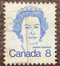 Kanada Pulu - Canada Stamp - Postadan Geçmiş Pul Filateli - KRALİÇE II. ELIZABETH TEMALI PUL, , 8 PARA - YABANCI PULLAR-NOSTALJİK DOĞUM GÜNÜ HEDİYESİ
