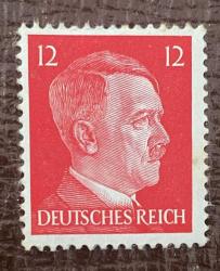 Almanya Pulu - Germany Stamp - Postadan Geçmiş Pul Filateli - ADOLF HITLER TEMALI PUL , 12 PARA - YABANCI PULLAR, NOSTALJİK DOĞUM GÜNÜ HEDİYESİ