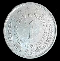 Yugoslavya 1980 1 Dinar