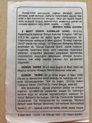 8 MART 2002 - TAKVİM YAPRAĞI - DOĞUM GÜNÜ HEDİYESİ - BÜYÜK SAATLİ MAARİF TAKVİMİ - ATATÜRK - 8 MART DÜNYA KADINLAR GÜNÜ - ROMANCI HÜSEYİN RAHMİ GÜRPINAR VEFAT ETTİ - ORD. PROF. DR. HULUSİ BEHÇET VEFAT ETTİ