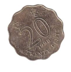 Hong Kong 1998  20 Cent Bauhinia Çiçeği  ÇİL