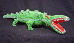 El Örme Boncuk İşi Timsah 30 cm