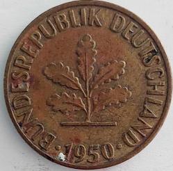 ALMANYA 5 Fenik, 1950 ÇÇT 