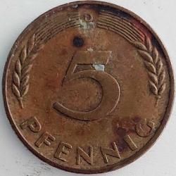 ALMANYA 5 Fenik, 1950 ÇÇT 
