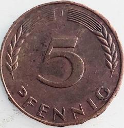 ALMANYA 5 Fenik, 1950 ÇÇT 