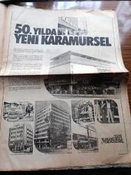 Hürriyet Cumhuriyet'in 50. Yılı Gazetesi - 29 Ekim 1973 - Türk İlim Adamları Türkiye'de Yetişiyor - Türk Basınının Şerefli Bir Tarihi Var - Cumhuriyet Edebiyata Yenilik Getirdi - Reşat Nuri Güntekin - Yaşar Kemal - Aşık Veysel - Orhan Veli Kanık - 50. Yılda Karamürsel - Resim Ve Heykelde İleri Adım Attık - Feyhaman Duran - Modern Türk Tiyatrosu Cumhuriyet'in Eseridir - Muhsin Ertuğrul - Operet Devrini Başlatan Oyun Üç Saat - Şirketlerin Kutlama Mesajları - Çukurova Holding - Efes Pilsen  Cumhuriyet'in 50. Yılını Kutlama İlanı - 50 Yıllık Sinemamızın Foto Hikayesi - Cumhuriyet'in 10. Yıl Filmi - Ayhan Işık - Zeki Müren - 50. Yılda Johnnie Walker - Türk Futbolunda 50 Yılda 50 Galibiyet - Sporda 50 Yıl - Cemal Kamacı Türk Boksunu Dünyaya Tanıttı - Türkiye'de Basketbolun Turgut Atakol Yaydı - 1938 Mussolini Kupasını Kazanan Cevat Gürkan - Akbank Cumhuriyet'in 50. Yılını Kutlar Tam Sayfa İlan - Atatürk'ün Süvarileri