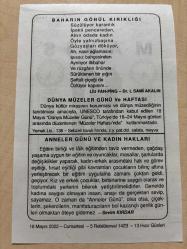 18 MAYIS 2002 - TAKVİM YAPRAĞI - DOĞUM GÜNÜ HEDİYESİ - BÜYÜK SAATLİ MAARİF TAKVİMİ -  NACİ KASIM - DR. L SAMİ AKALIN - DÜNYA MÜZELER GÜNÜ VE HAFTASI - SEVİM KIRDAR