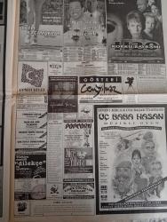 SABAH İSTANBUL GAZETESİ - 15 Aralık 1998- Hava durumu-Erdal Bilallar-Sarı sayfalar-İstanbulda bugün yer alan firmalar-Eczaneler-Sarı sayfalar-İstanbulda kültür ve sanat-Önemli telefonlar- Erdal çetin-alacakaranlık servisi- Erenköy- eti ben-veli göçer-zirve duşakabin-izmirli kürk-best bilgisayar-bilgi Dershanesi- eğer yetişeydim kısa çizgimesi güzellik-özka kapı-öztaş dekorasyon-kms güvenlik sistemi- şuan sel eğitim-semka kapı-damla otomatik-sabah otomotiv-istanbul Telekom- hatay gsm-poyraz danışmq İstanbul efendisi-pimapen- Levent kırca-oya Başar tiyatrosu-3 Baba Hasan müzikli oyun- gösteri Cem yılmaz-h2o korku bayramı-tatlı kaçamak var-her şey çok güzel olacak-cumhuriyet- herhangi şeyler- haldun Taner Kabare- felek bir gün salakken- çok tuhaf soruşturma-popcorn- Ali Talip özdemir-ibrahim Sadri Adam gibi-yahya Kemal- hülya Avşar- yemek müziği açelya-ege- veli Göçer arsa ofisi- Feridun hemen-haydar Yeşiltepe- ismail yıldırım-havva çelik-ahmet çelik-ayşenur Kendir-