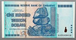 ZİMBABWE=2008  P-91 100 Trilyon Dollar  ÇİL'