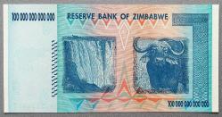ZİMBABWE=2008  P-91 100 Trilyon Dollar  ÇİL'