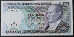 Türkiye Cumhuriyeti 7. Emisyon 3. Tertip 10 000 Lira  G71 864412 ÇİL