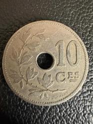 Belçika 10 Centim, 1902 Fransızca Yazıt - 'BELGIQUE'